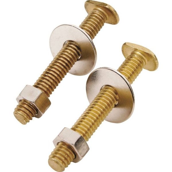 Worldwide Sourcing Toilet Bolt Set 5/16X2-1/4 Brs 8045